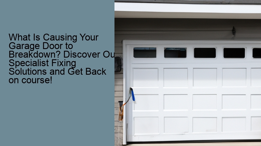 What Is Causing Your Garage Door to Breakdown? Discover Our Specialist Fixing Solutions and Get Back on course!