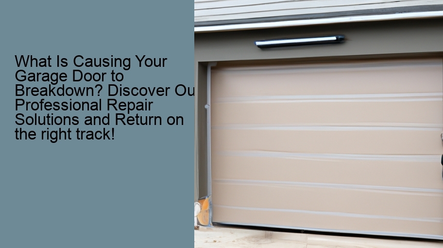 What Is Causing Your Garage Door to Breakdown? Discover Our Professional Repair Solutions and Return on the right track!