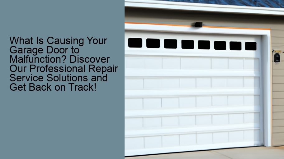 What Is Causing Your Garage Door to Malfunction? Discover Our Professional Repair Service Solutions and Get Back on Track!