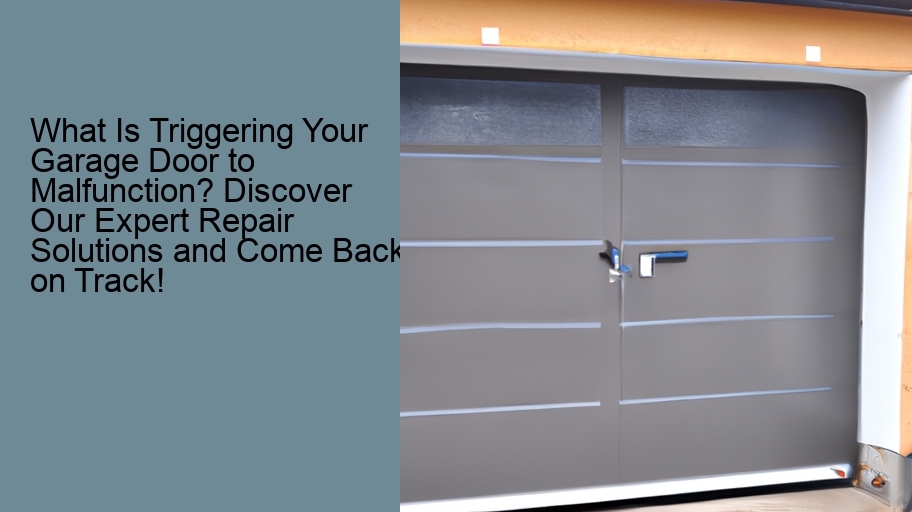 What Is Triggering Your Garage Door to Malfunction? Discover Our Expert Repair Solutions and Come Back on Track!